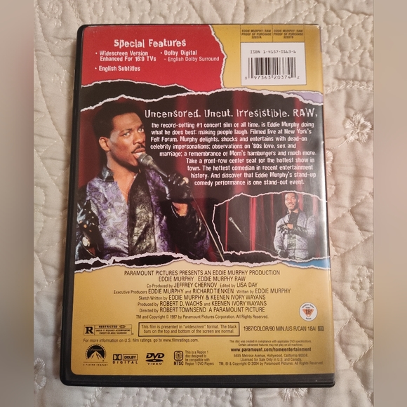 DVD sale...3 for $15...RAW with Eddy Murphy - Picture 2 of 3